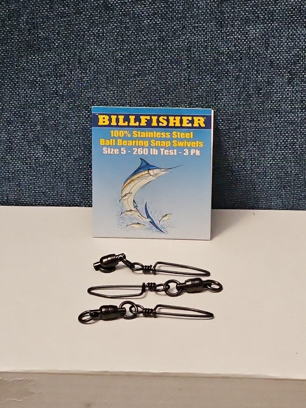 Billfisher Ball Bearing Snap Swivels | Size 5 | 260 lb Test | 100% Stainless