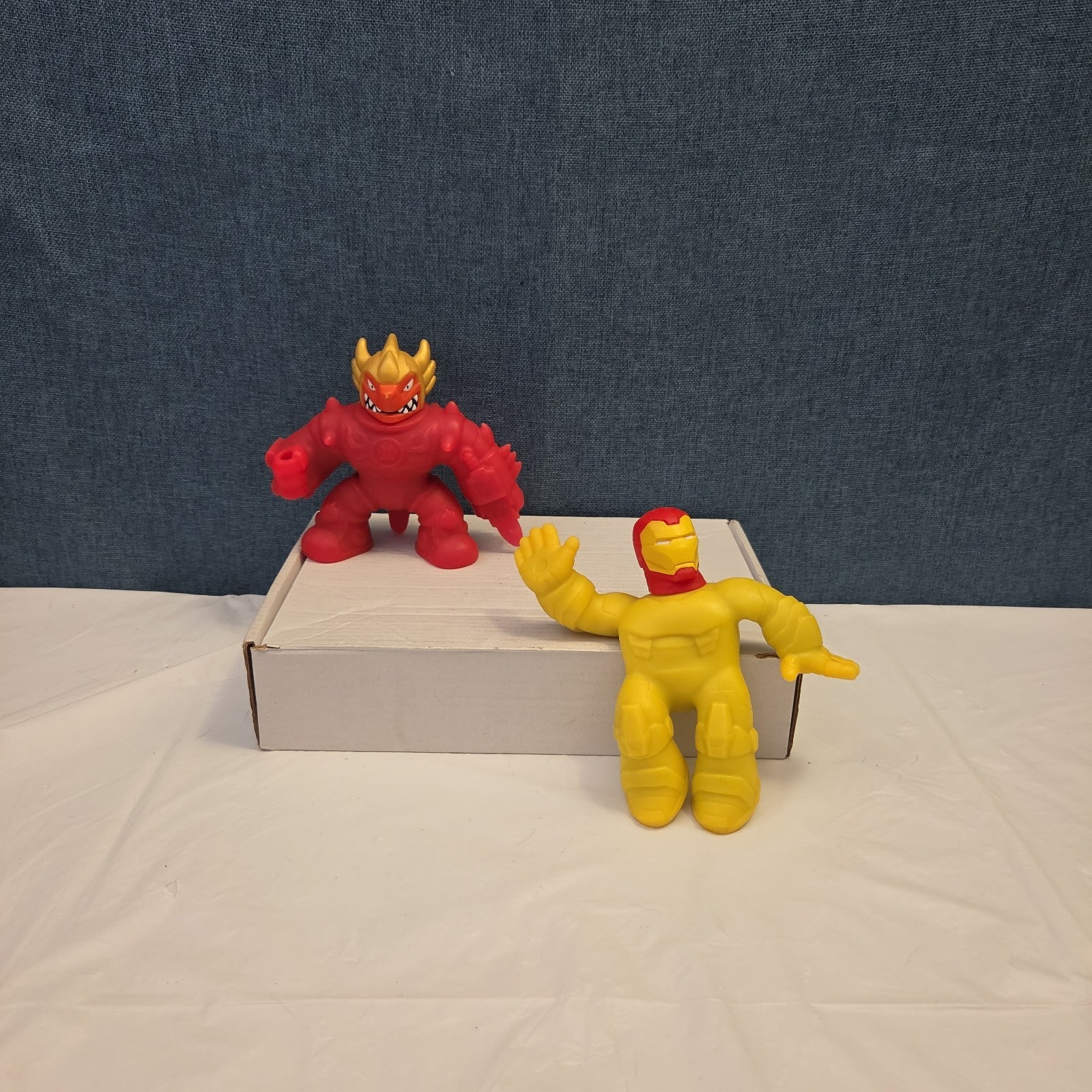 Goo Jit Zu Heroes Marvel Set of 4 Hulk Iron Man Pantaro Blazagon Squishy Toy