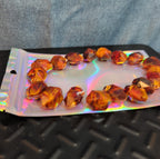 18 Baroque Pre-Drilled Faceted Tortoise Plastic Beads 3oz Craft Lot