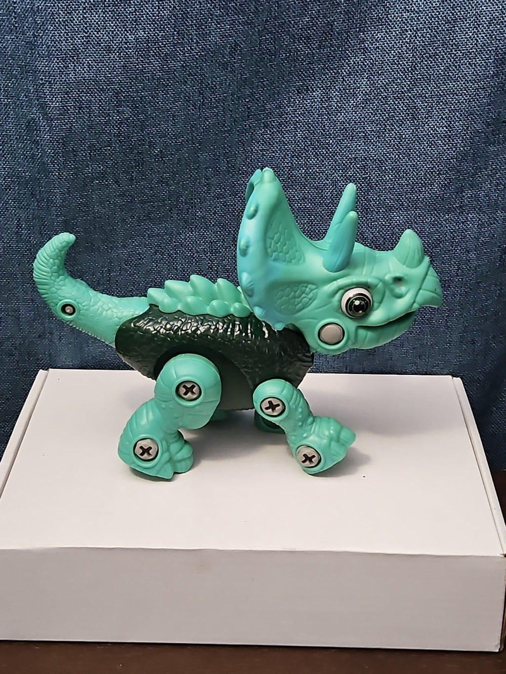 Take Apart Dinosaur Triceratops Figure Only | Green DIY Building Toy