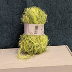 Red Heart Foxy Eyelash Yarn Lime Green