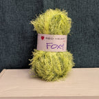Red Heart Foxy Eyelash Yarn Lime Green