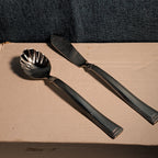 Hampton Silversmiths PORTFOLIO Sugar Spoon & Butter Knife Set | Glossy 208