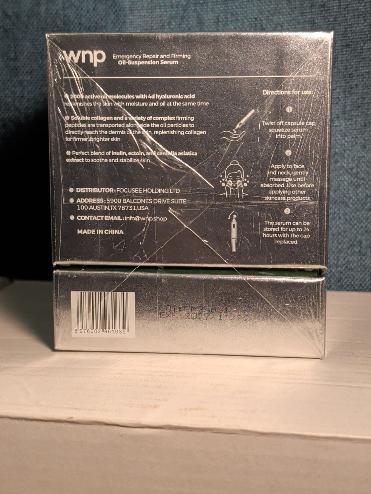 NEW Sealed WNP Collagen Anti-Aging Serum | 30 Vials 4D Hyaluronic Acid Oil