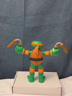 Teenage Mutant Ninja Turtles TMNT Stretch N Shout Michelangelo Talking Figure