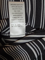 Counterparts Striped Blouse Women XL Black White Long Sleeve Top