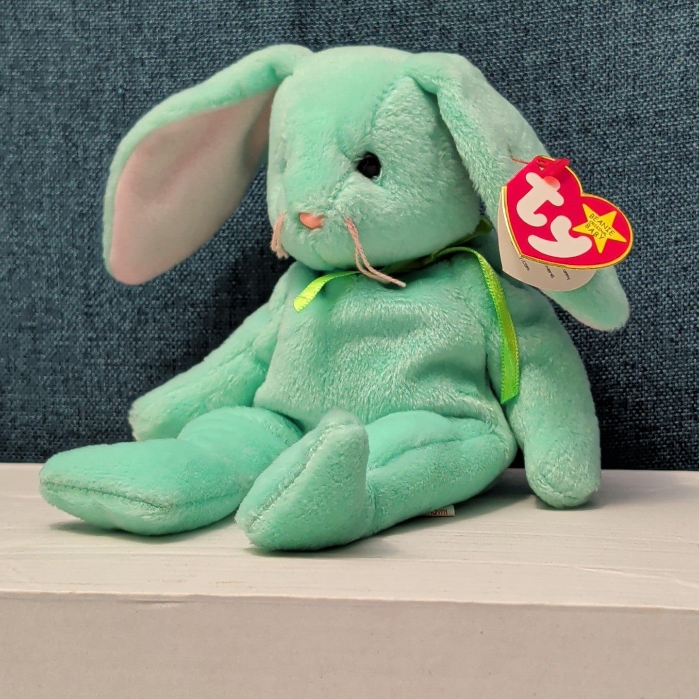 Ty Beanie Baby HIPPITY the Bunny | Retired 1997/1998 | 5th Gen Tag Mint Green