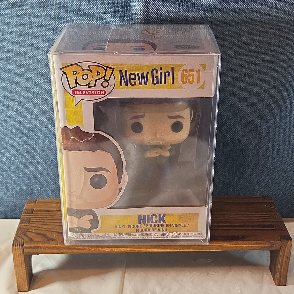 Funko Pop Television New Girl Nick 651 Vaulted Vinyl Figure 2018 With Protector