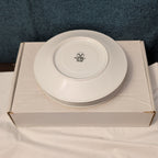 Set of 4 Sea Gull Fine China Saucers 6" | Jian Shang Gold Trim | Replacement