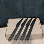 6 Pc GOURMET SETTINGS TAXI Flatware Set | 18/8 Stainless | 4 Knives | 2 Spoons