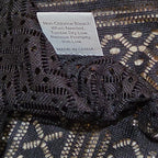 Black Lace Crochet Midi Tunic Dress Festival Whimsigoth XXL
