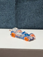 Hot Wheels Hi-Tech Missile | 2014 X-Raycers Clear & Blue | Fast Track Car