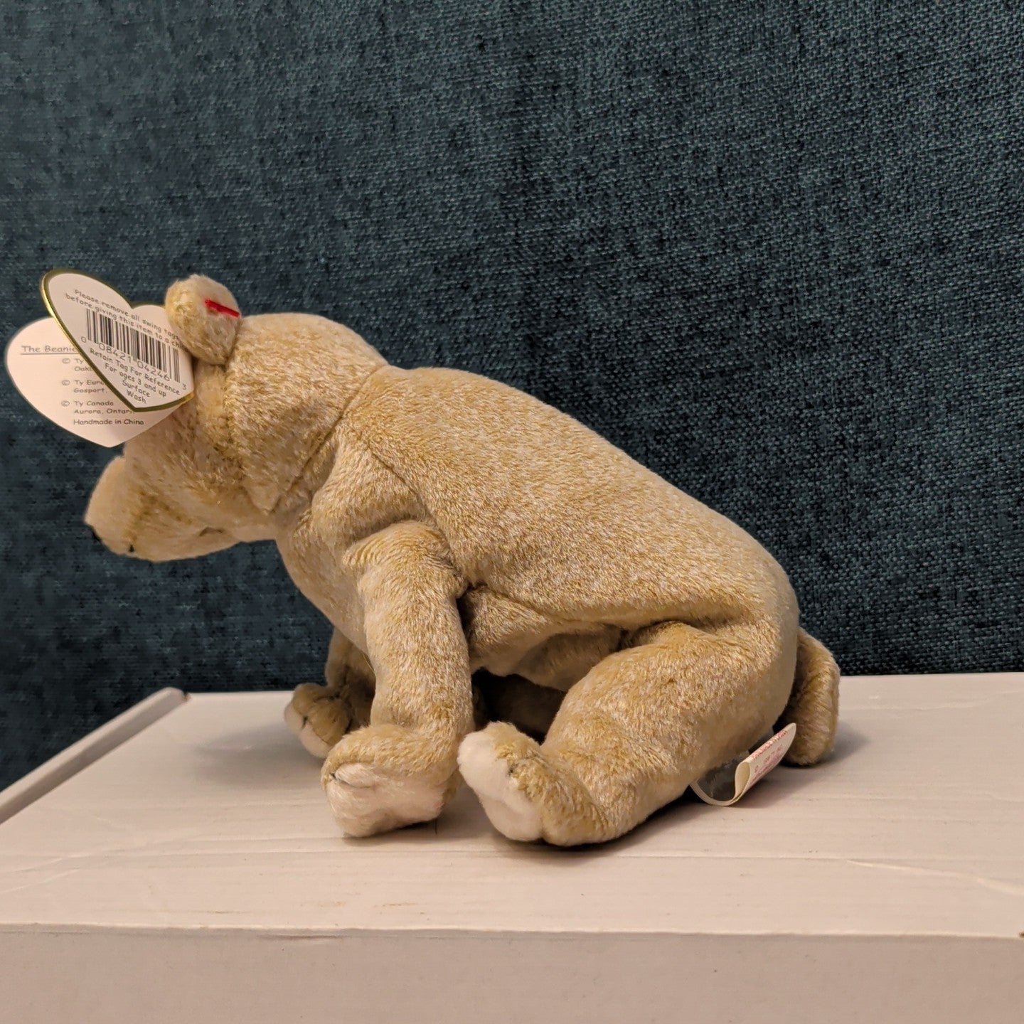 TY Beanie Baby ALMOND Beige Bear 1999 | MWMT Mint Tags | Retired Rare 7" Toy