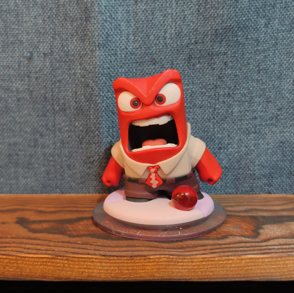 Disney Infinity 3.0 Inside Out Joy & Anger 2 Figure Lot PVC Loose