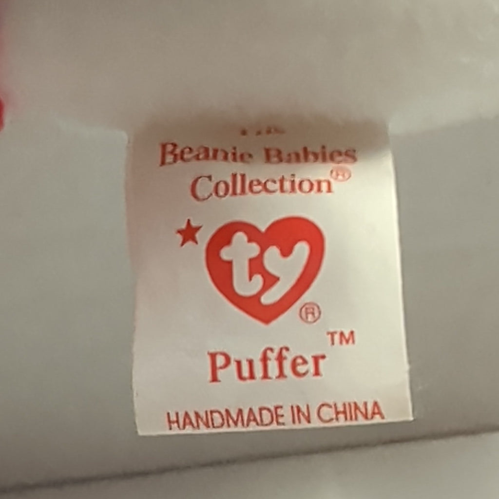 Ty Beanie Baby Puffer Puffin Bird 1997 Retired MWMT P.E. Pellets Authentic 90s