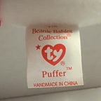 Ty Beanie Baby Puffer Puffin Bird 1997 Retired MWMT P.E. Pellets Authentic 90s