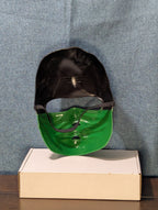 Kids Ninja Mask Green & Black Halloween Costume Accessory Dress Up Half Mask