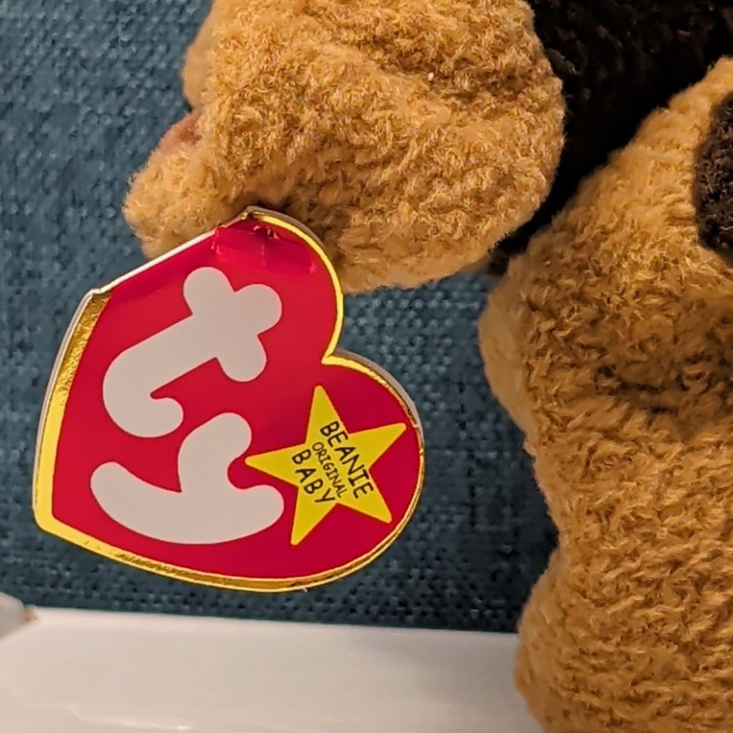 TY Beanie Baby TUFFY Terrier Dog 1996 | MWMT Mint Tags | Fareham Hants Star 6.5"