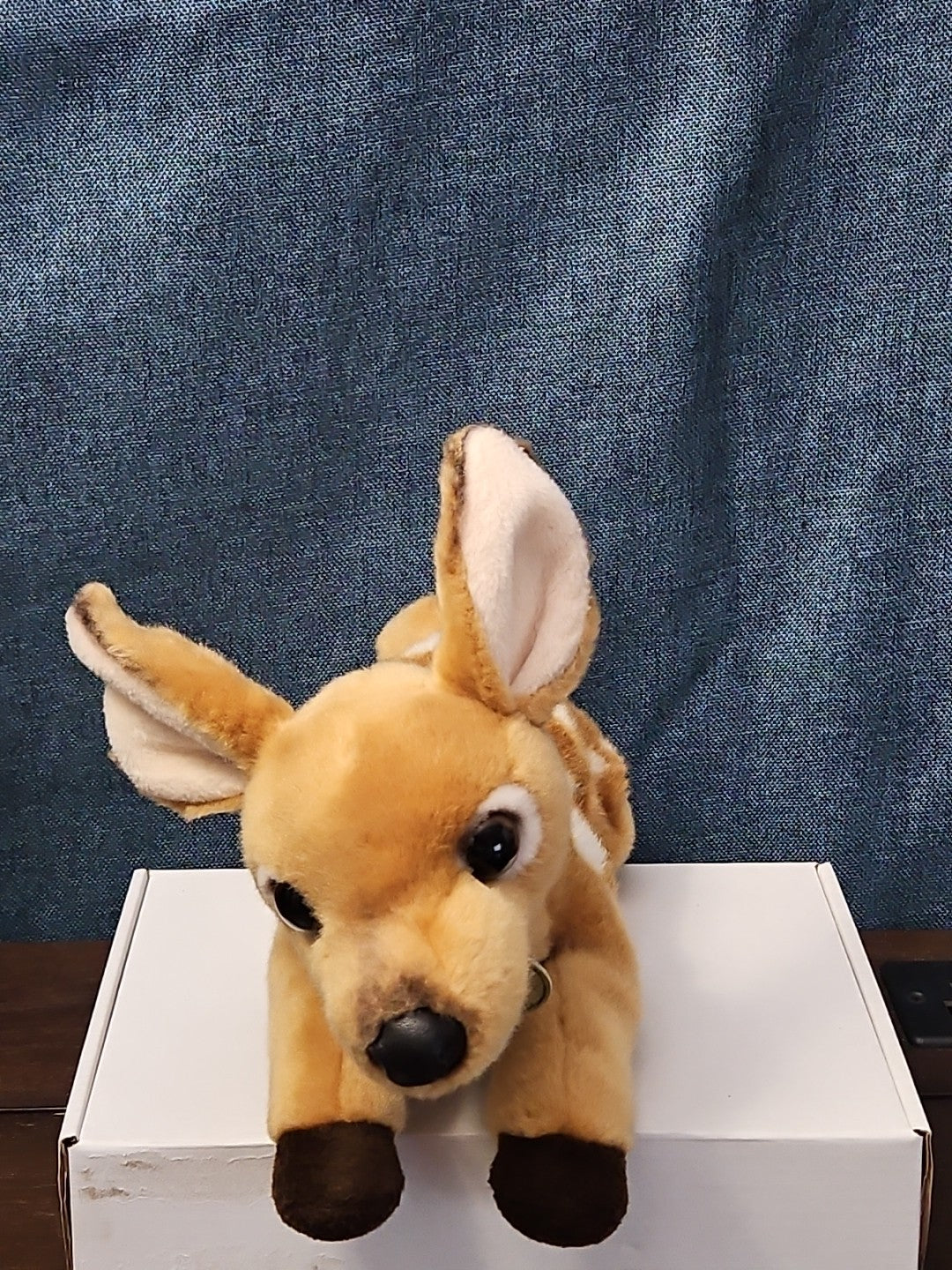 Aurora Miyoni Spotted Fawn Deer Plush 11" | Realistic Laying Down Stuffed Animal