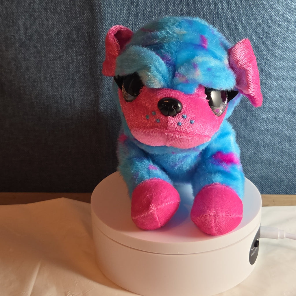 Zuru CoCo Surprise Neon Cone Poppy The Dog Blue & Pink Plush W/ Surprise Inside