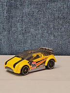 Hot Wheels Super Gnat | 2013 HW Stunt Track Aces | Yellow #55 Race Car