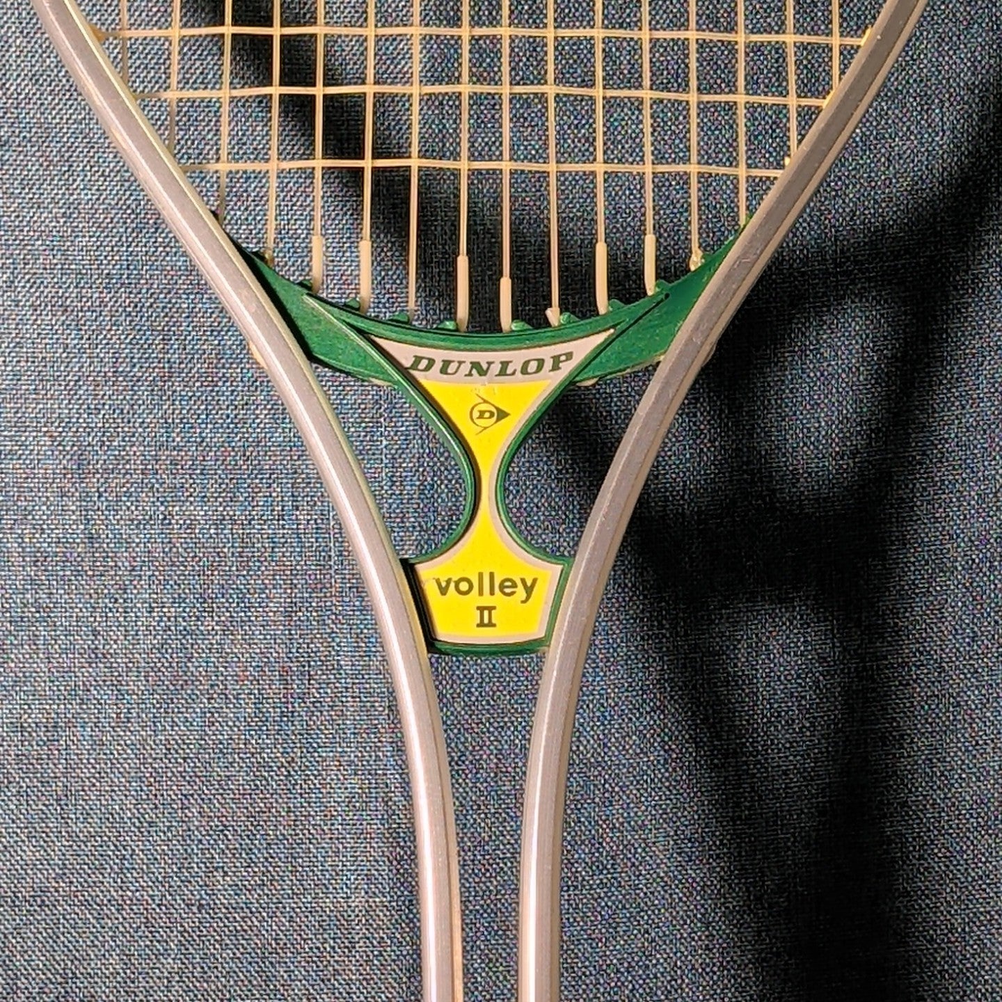 Vintage Dunlop Volley II Aluminum Tennis Racquet 4 5/8 L Made in USA With Cover