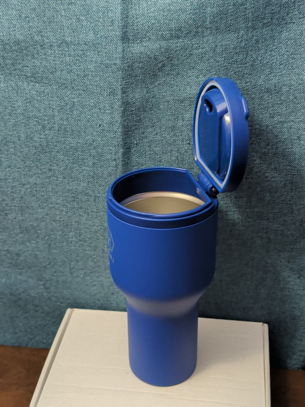 NEW HINJ 30oz Insulated Travel Tumbler Blue | Permanent Lid Stainless Steel