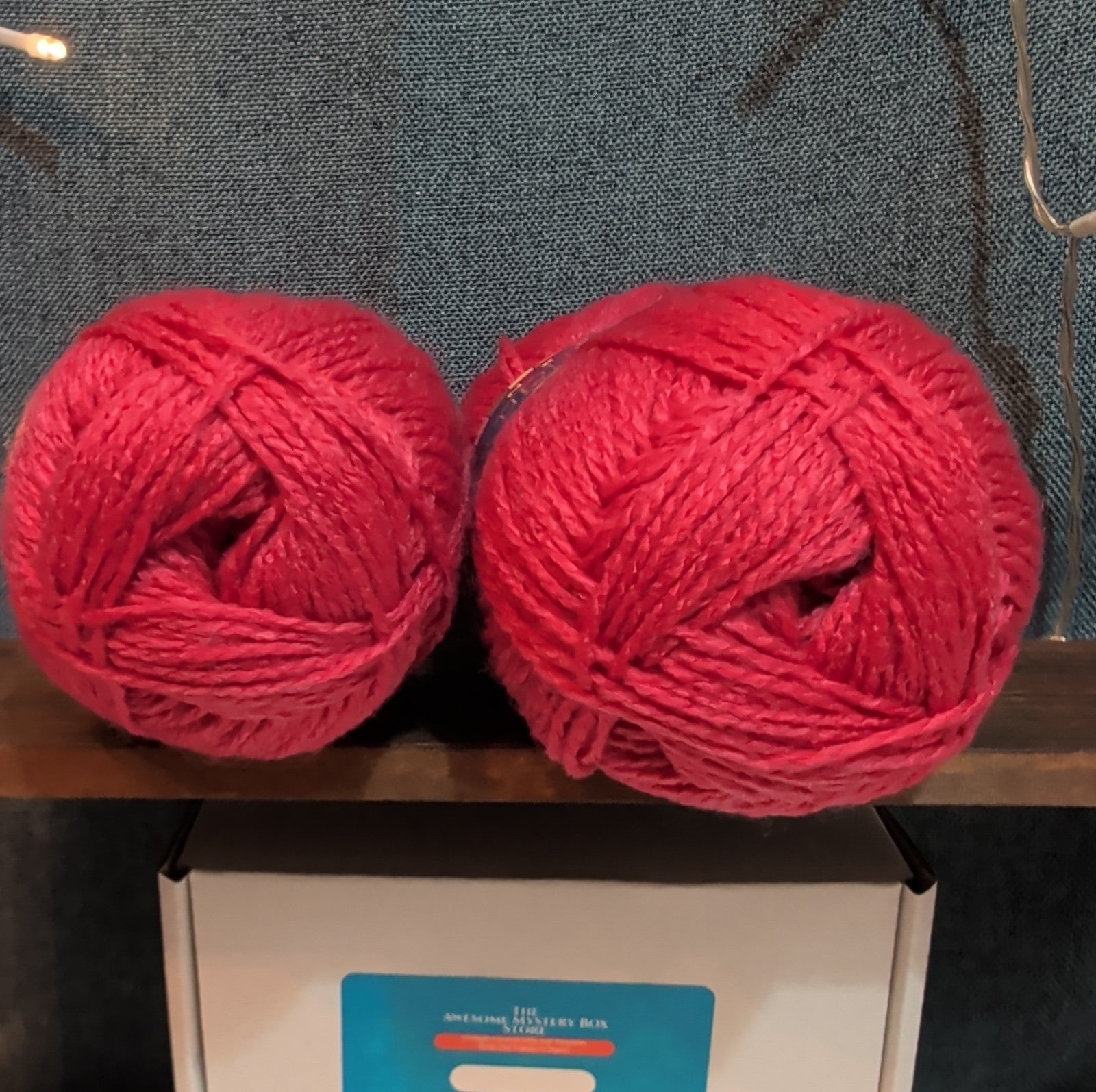 Herrschners Afghan Yarn Lot 2 Skeins 2 Ply  Grapefruit Acrylic 220 Yards Each
