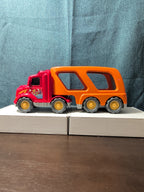 Big Toddler Semi Truck Car Hauler Toy Vehicle Lights & Sounds Transport Trailer