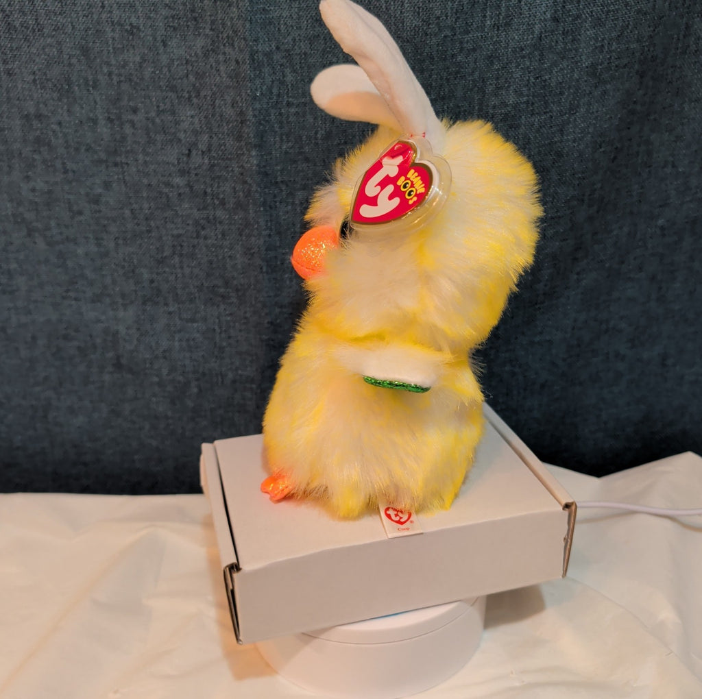 Ty Beanie Boos Coop The Easter Chick Bunny Ears Plush 6" Glitter Eyes NWT