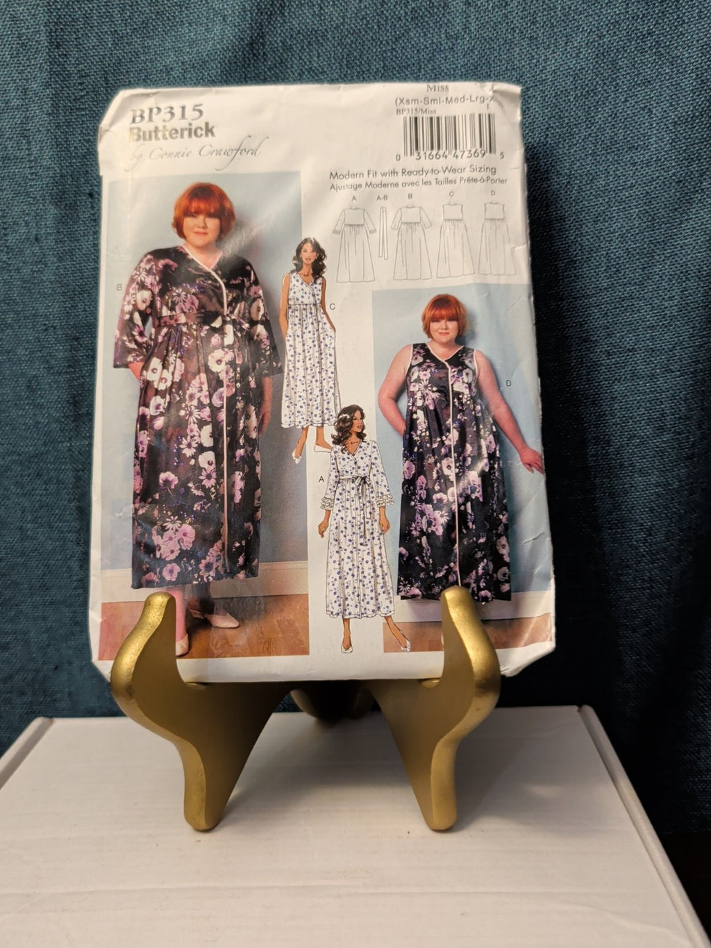 6300 BUTTERICK Connie Crawford - Modern Fit ROBE & NIGHTGOWN - Sz XS to XL