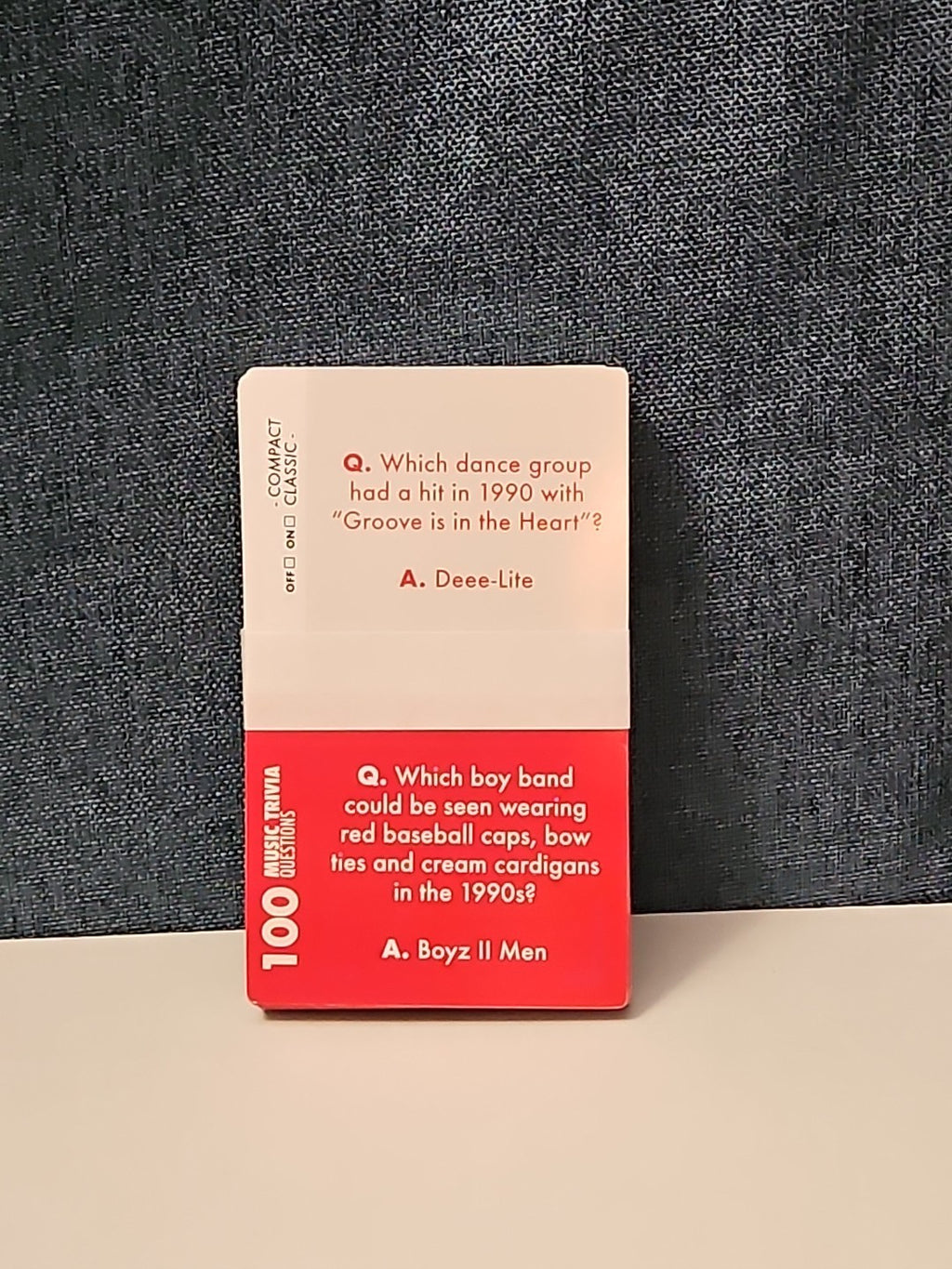 Professor Puzzle Music Trivia Game | Retro Cassette Tape Design | 100 Questions