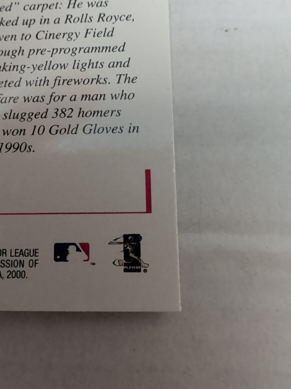 2000 Topps Gallery - Masters of the Game Ken Griffey Jr #113