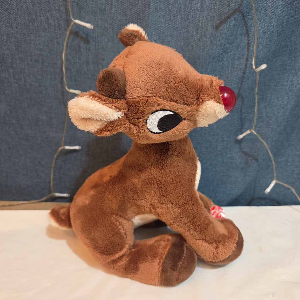 Dan Dee Rudolph Red Nosed Reindeer 15" Plush Light Sings