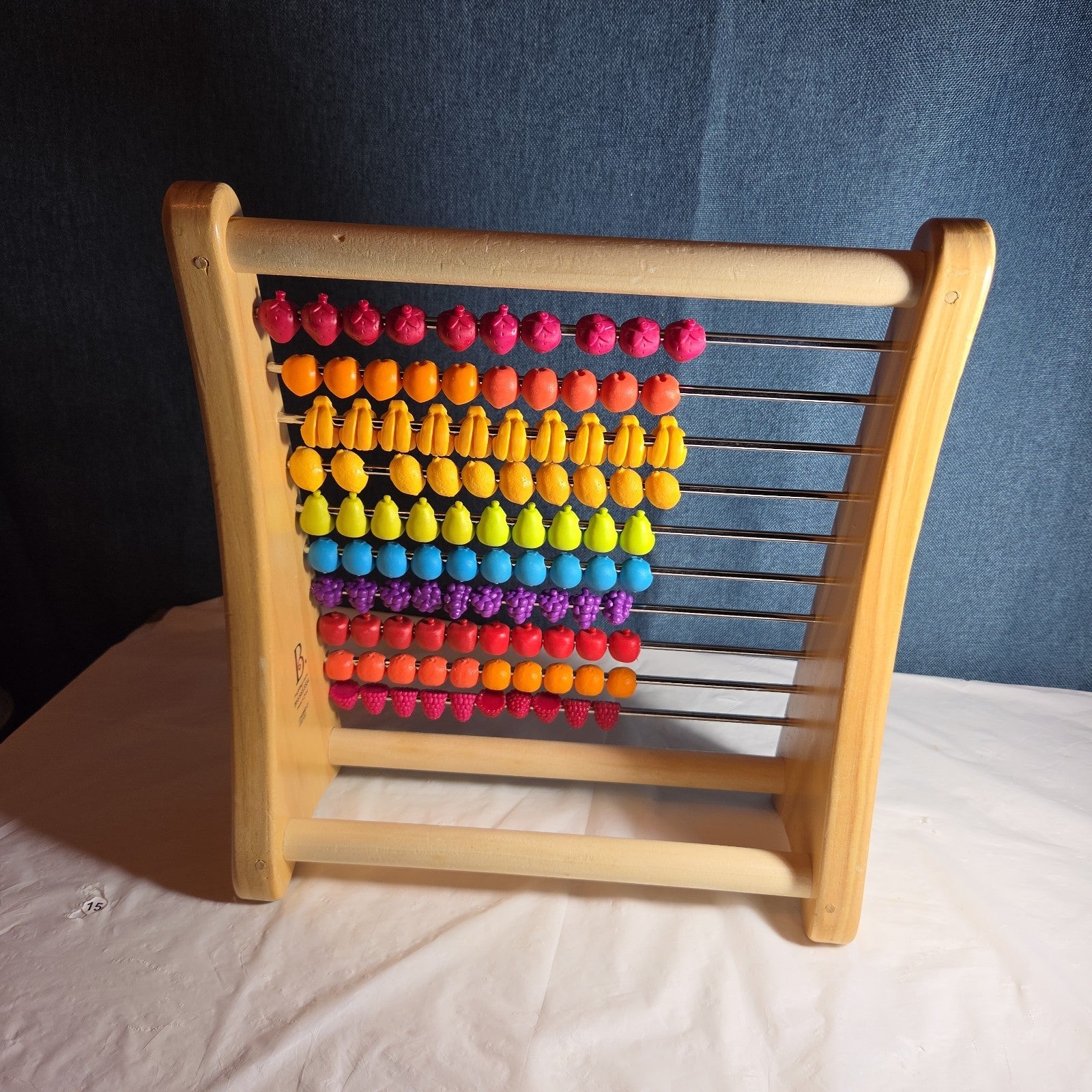 B. Toys Wooden Fruit Abacus Colorful Counting Frame