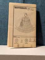 Vintage Butterick 4003 Pattern 1986 22" Sof-Porcelain Bride Doll & Gown UNCUT