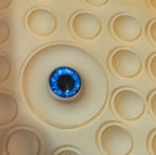 Large Yellow Pop Fidget Toy Silicone Handbag Tote Blue Eyes Kidcore