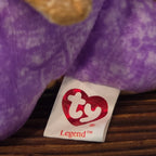 Ty Beanie Baby Legend Purple Dragon Plush Gold Wings 2003