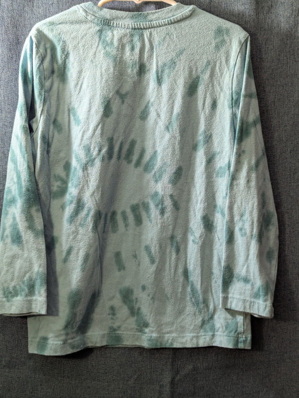 Wonder Nation Boys Shirt Size 6-7 S Long Sleeve Tie Dye Green Taco Funny Graphic