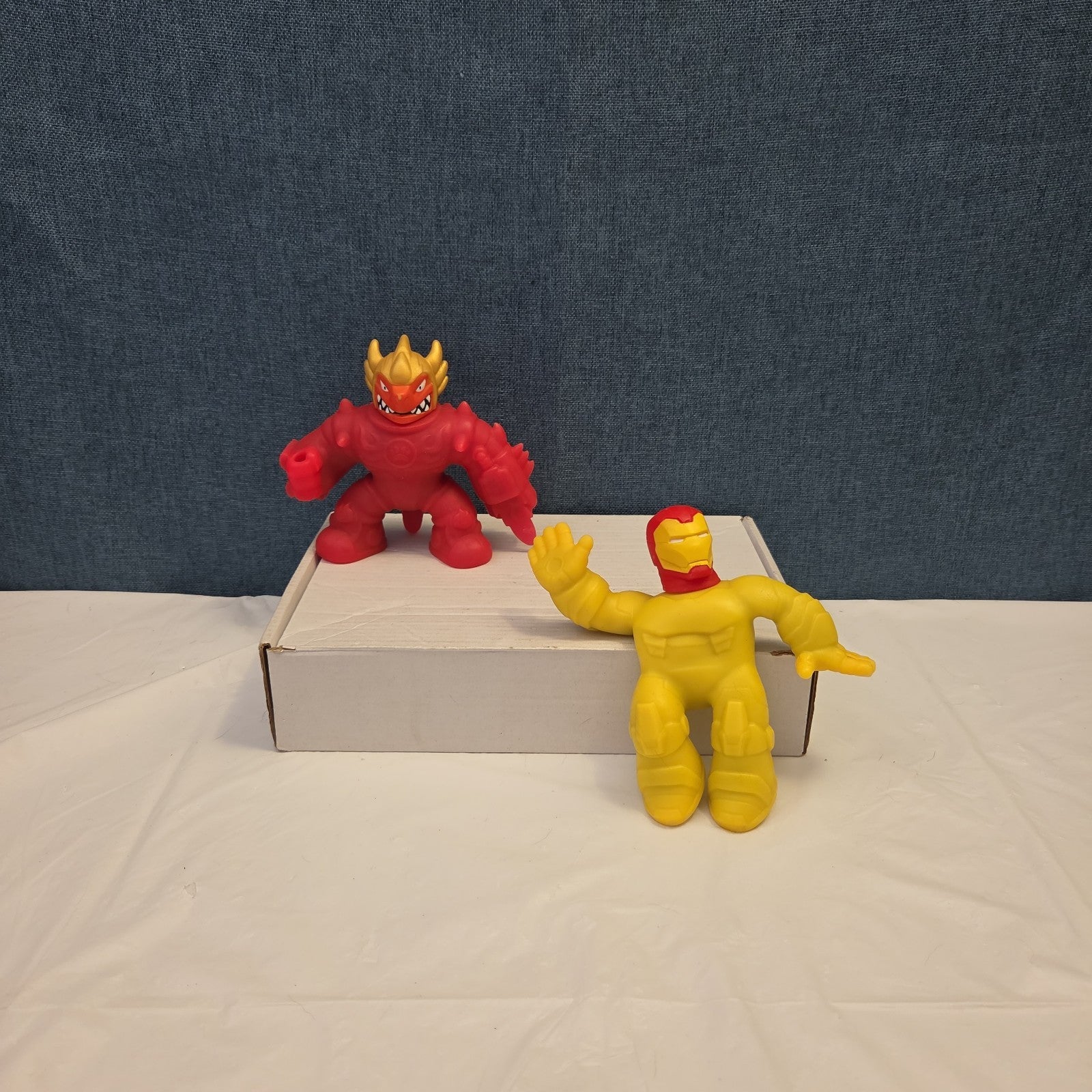 Goo Jit Zu Heroes Marvel Set of 4 Hulk Iron Man Pantaro Blazagon Squishy Toy