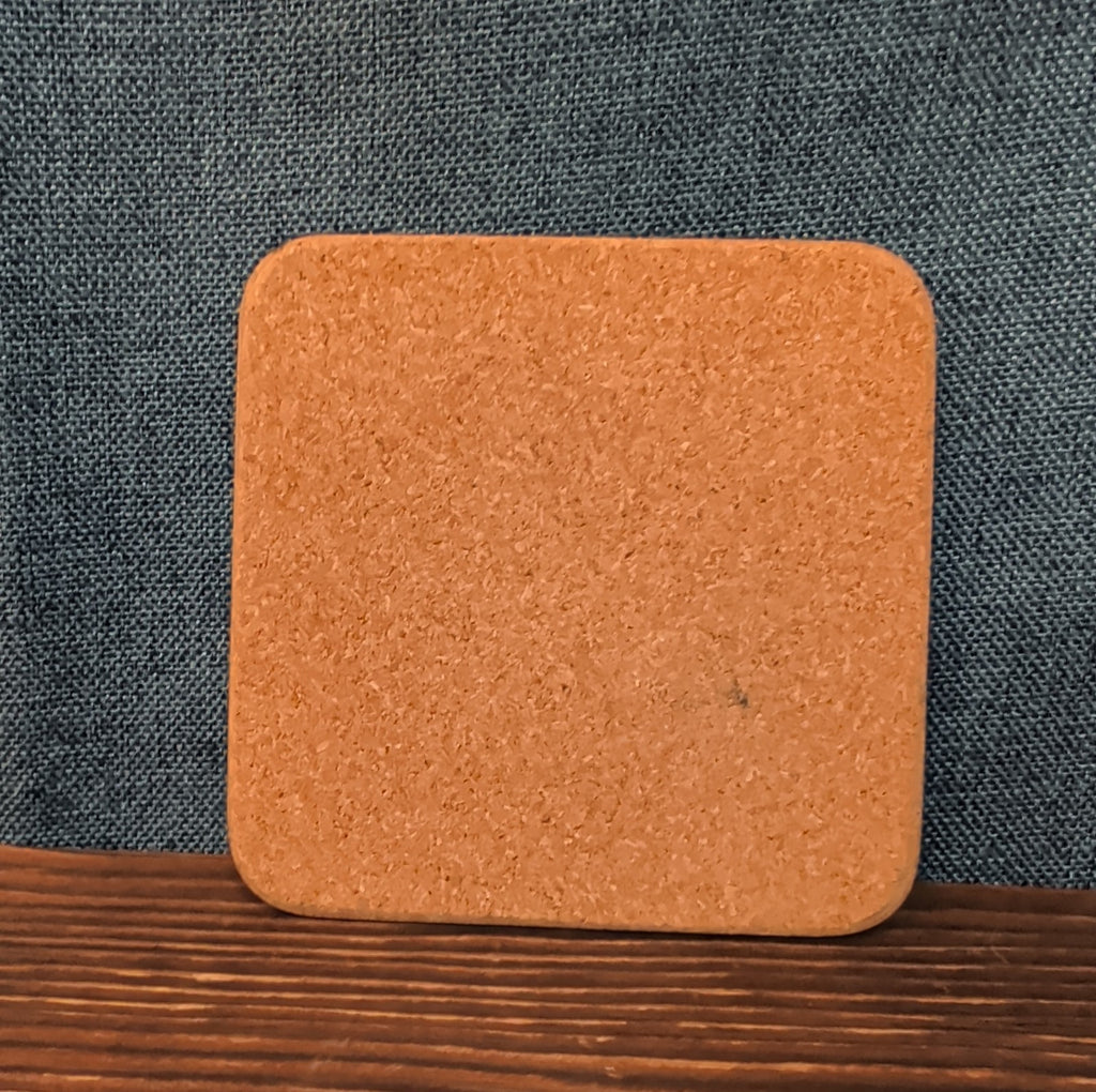 Christmas Tree Cork Back Coaster Holiday Decor Single