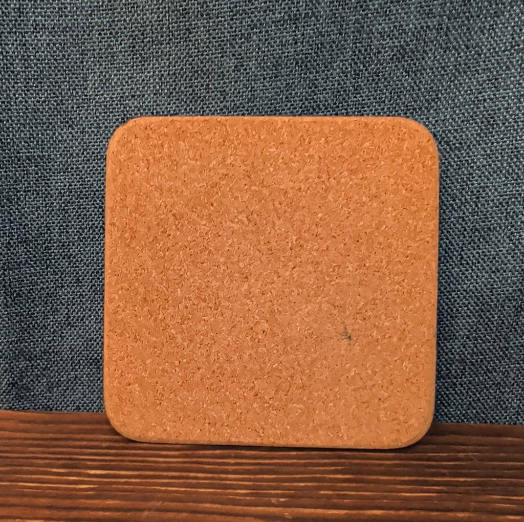 Christmas Tree Cork Back Coaster Holiday Decor Single