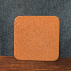 Christmas Tree Cork Back Coaster Holiday Decor Single