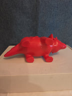 Kid Connection Triceratops Dinosaur Toy Red Blue 7" Long Plastic Figure Toddler