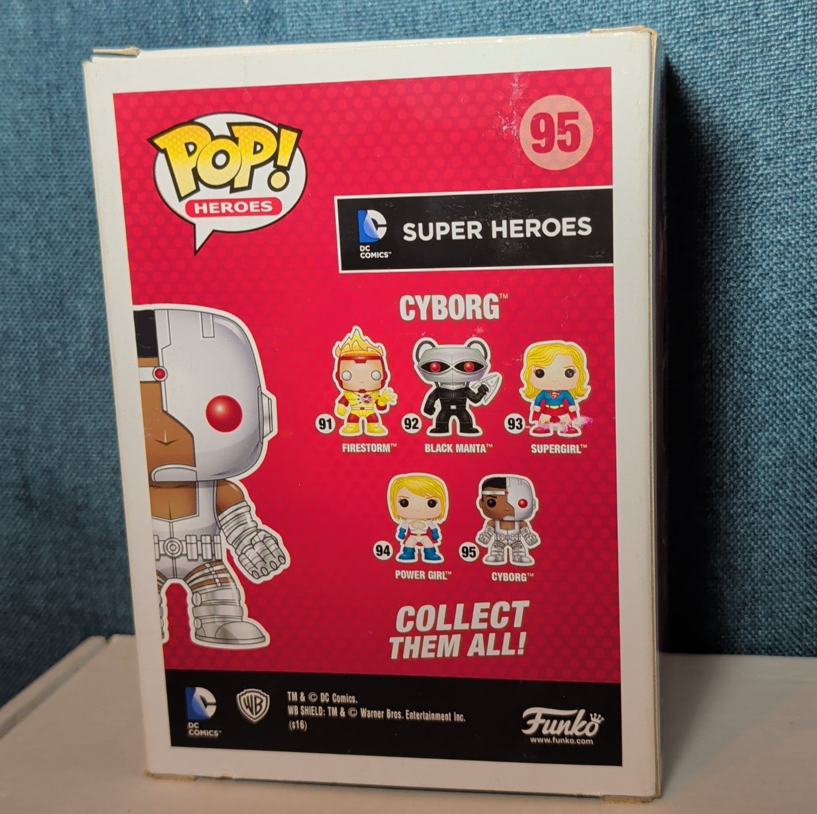Funko Pop Heroes Cyborg 95 Vinyl Figure DC Comics NIB with Protector