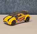 Hot Wheels Super Gnat | 2013 HW Stunt Track Aces | Yellow #55 Race Car