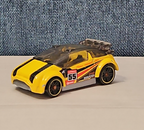 Hot Wheels Super Gnat | 2013 HW Stunt Track Aces | Yellow #55 Race Car