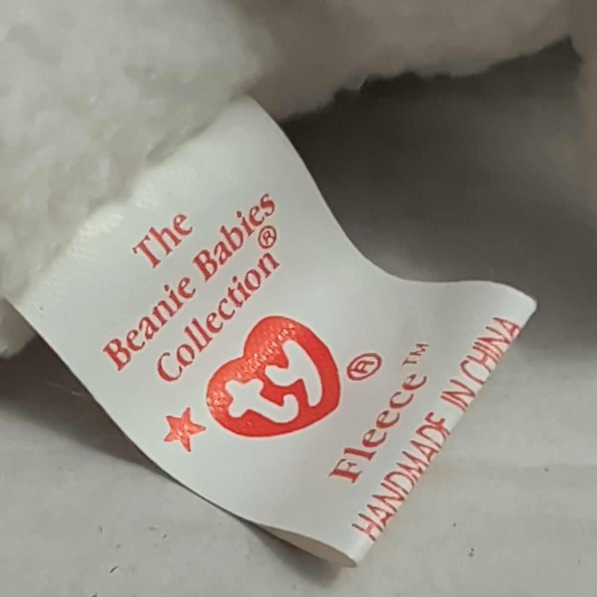 Ty Beanie Baby Fleece Lamb 1996 Retired 4th Gen Tags MWMT P.E. Pellets Authentic