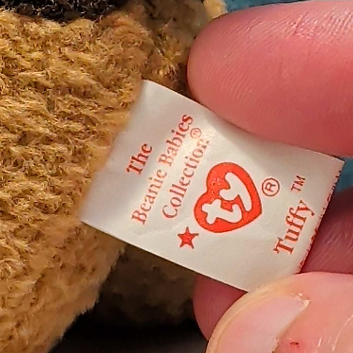 TY Beanie Baby TUFFY Terrier Dog 1996 | MWMT Mint Tags | Fareham Hants Star 6.5"