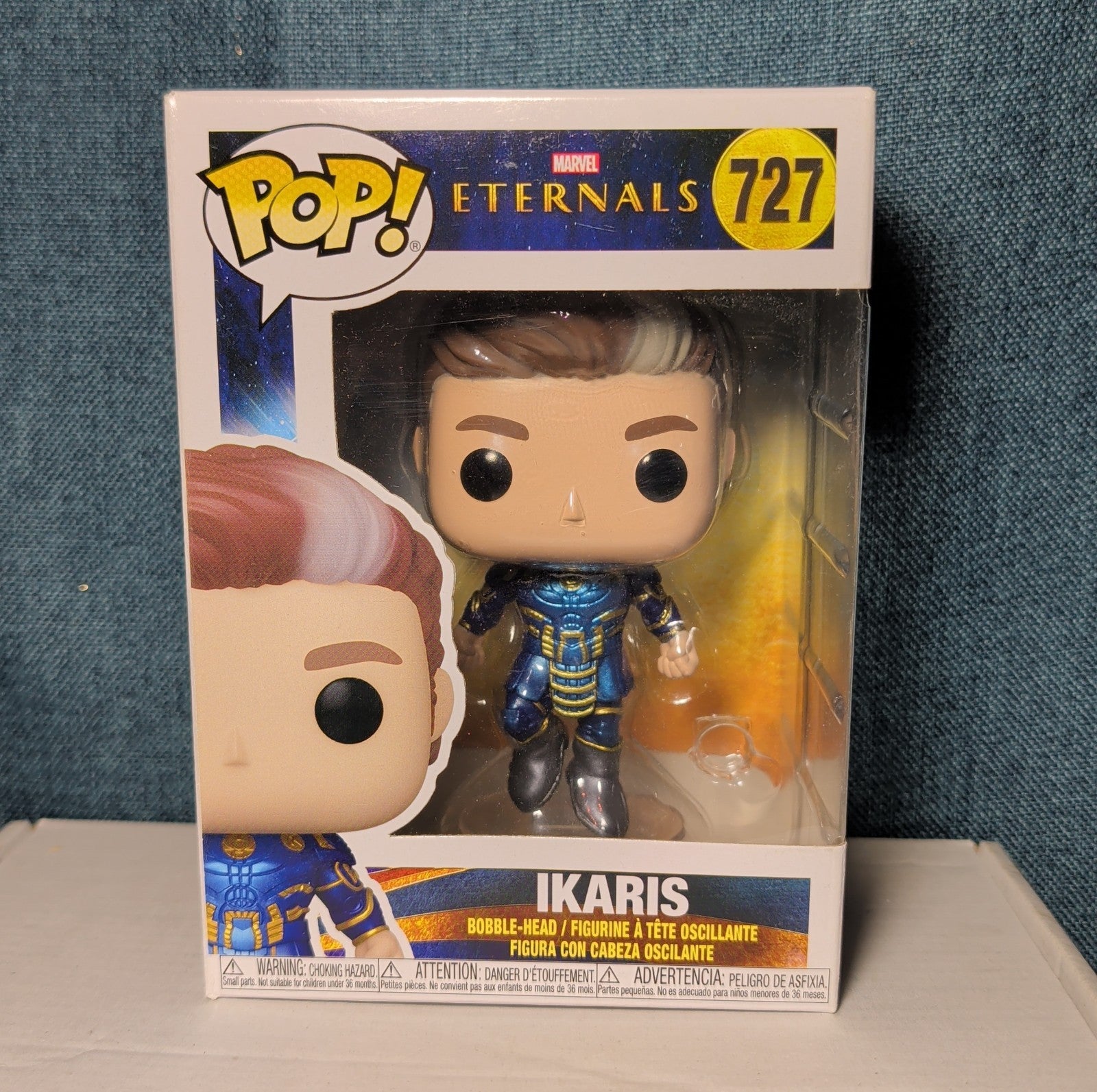 Funko Pop Ikaris 727 Marvel Eternals Vinyl Bobblehead in Box with Protector